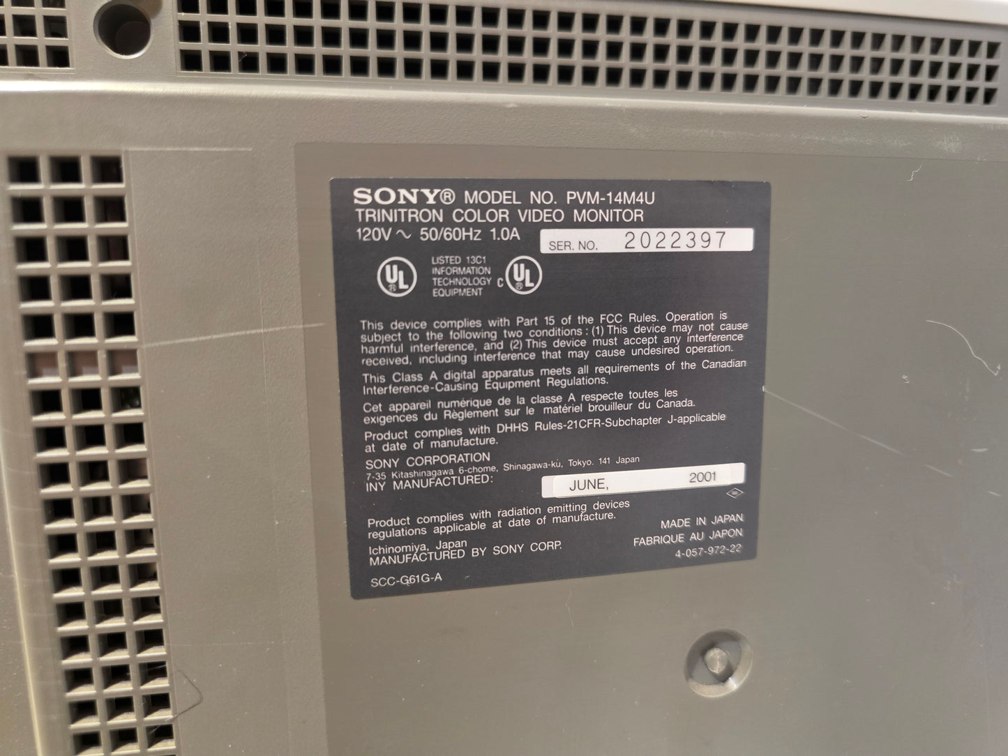 Sony PVM 14M4U