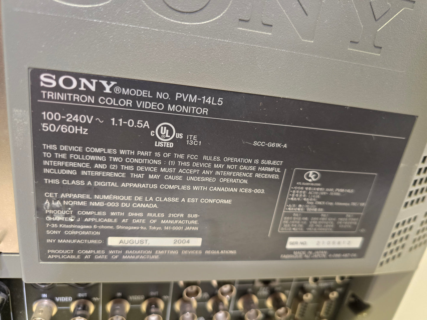 Sony PVM 14L5