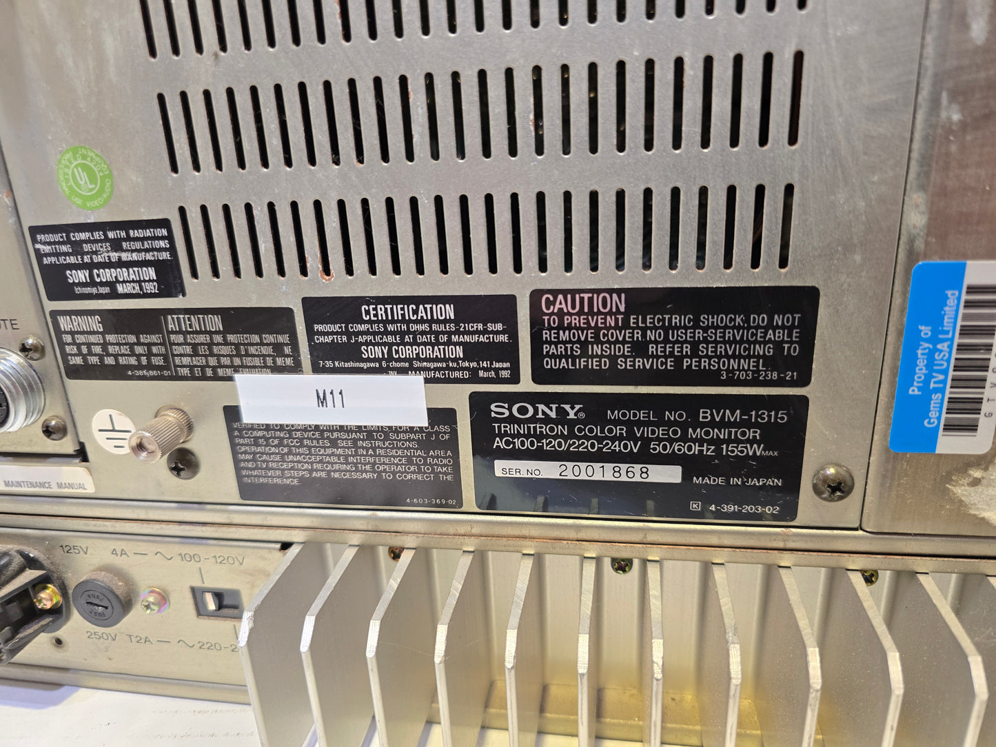 Sony BVM 1315