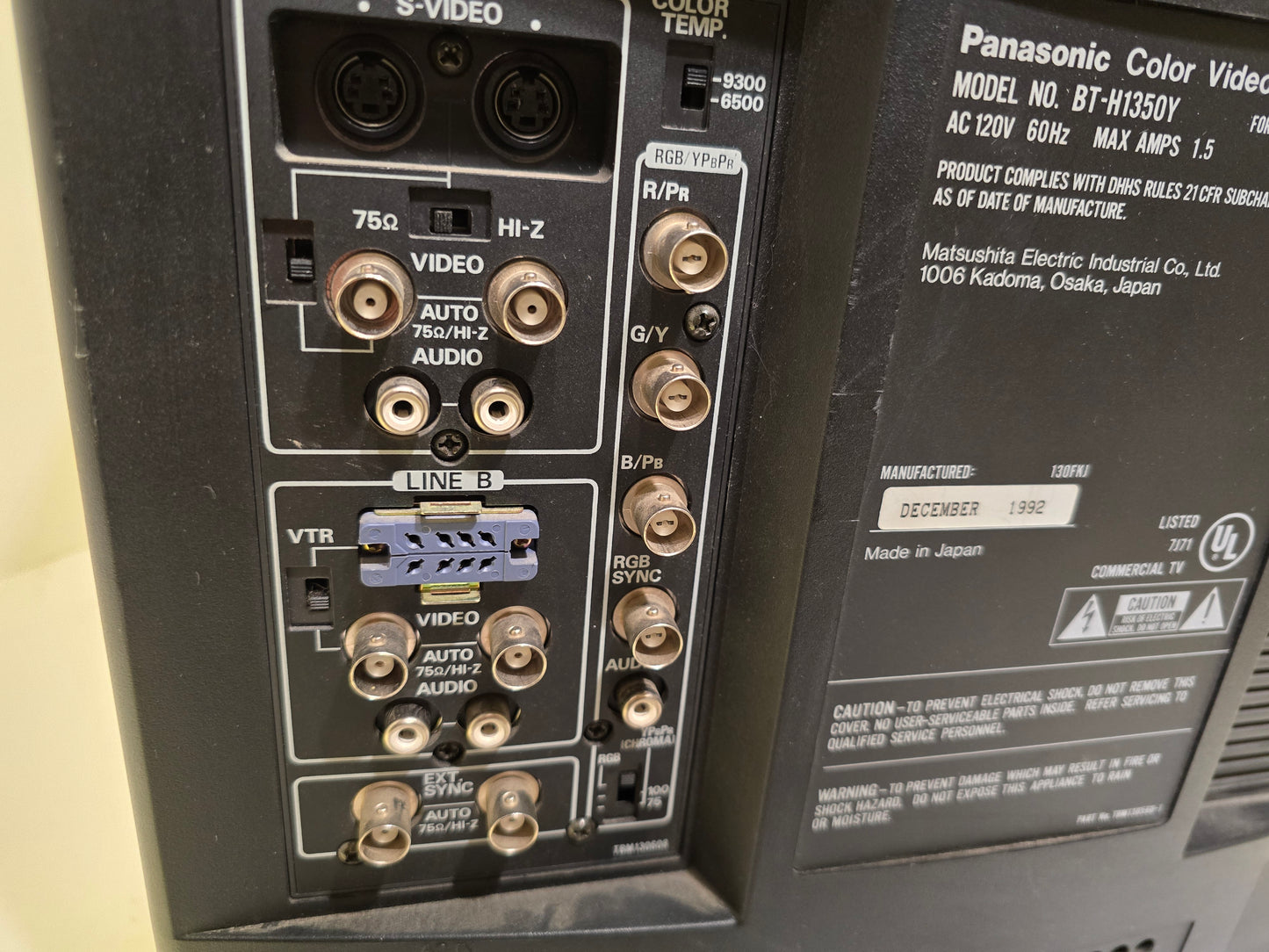 Panasonic BT-H1350Y