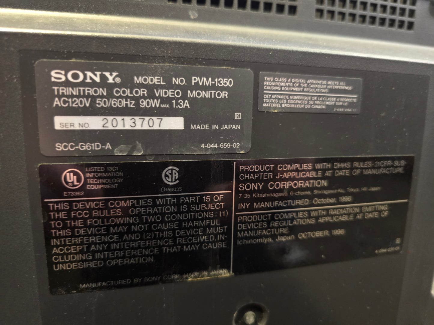 Sony PVM 1350