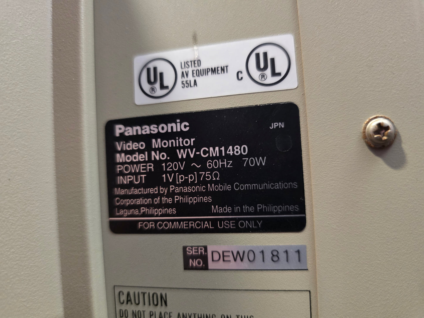 Panasonic WV-CM1480