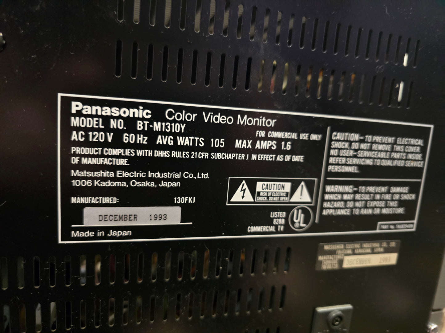 Panasonic BT-M1310Y